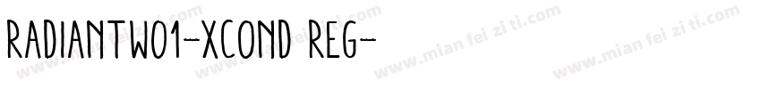 RadiantW01-XCond Reg字体转换